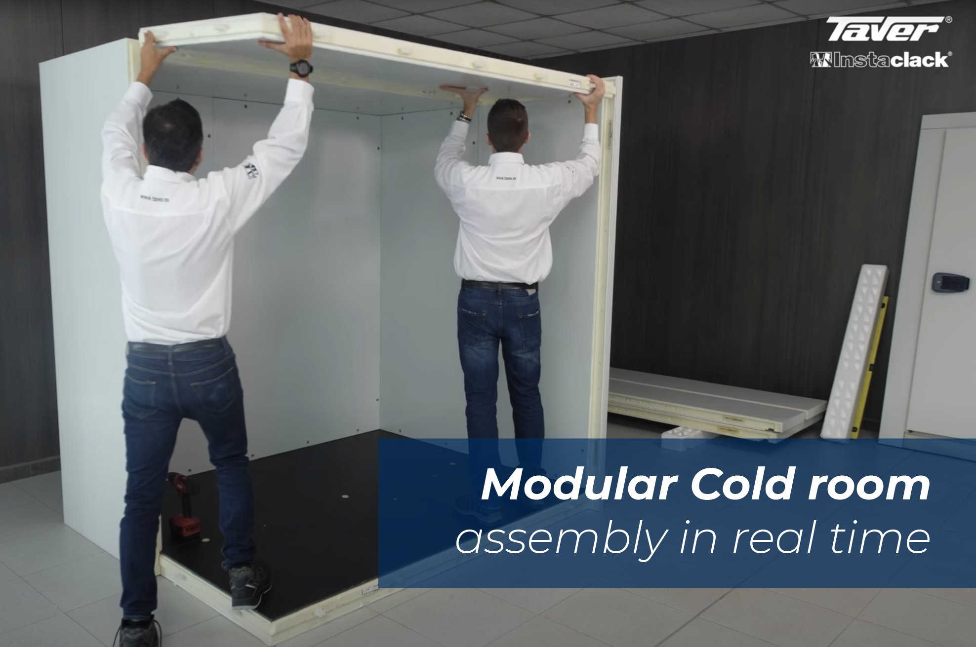 SEVEN MINUTES IS ENOUGH TO ASSEMBLE THE STRUCTURE OF A MODULAR REFRIGERATOR CHAMBER 1