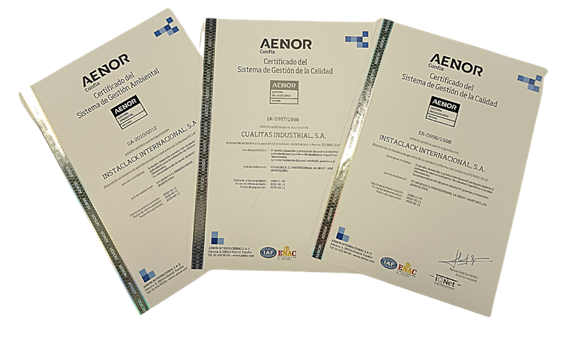 RENEWALS OF THE AENOR 9001 AND 14001 CERTIFICATES UNTIL 2025 2