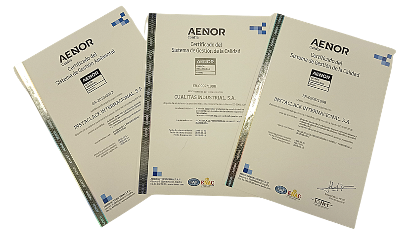 RENEWALS OF THE AENOR 9001 AND 14001 CERTIFICATES UNTIL 2025 11